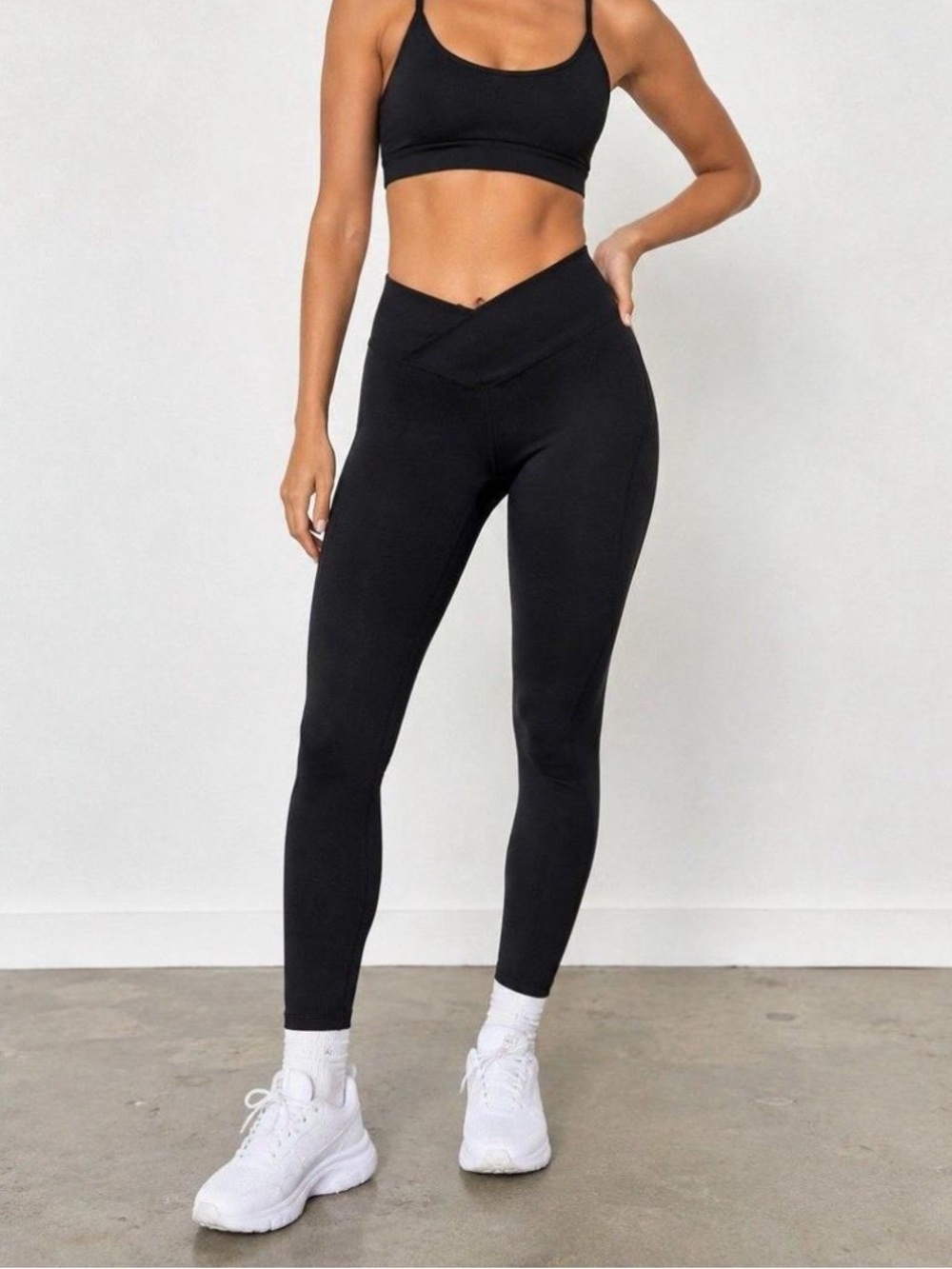 Tiger Friday Black Crossover Legging